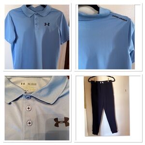 Under Armour Shirt Lt Blue Size XL